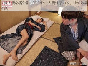 火辣人妻必备9 色丨PORNY丨人妻性感内衣，让你欲罢不能