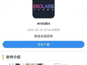 优质 EROLABS 游戏禁游入口，保护你的游戏时间和金钱