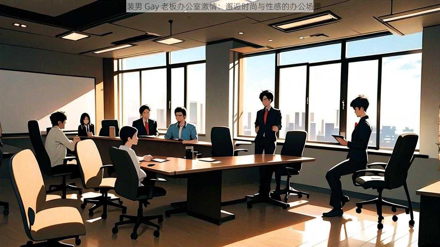 正装男 Gay 老板办公室激情：邂逅时尚与性感的办公场景