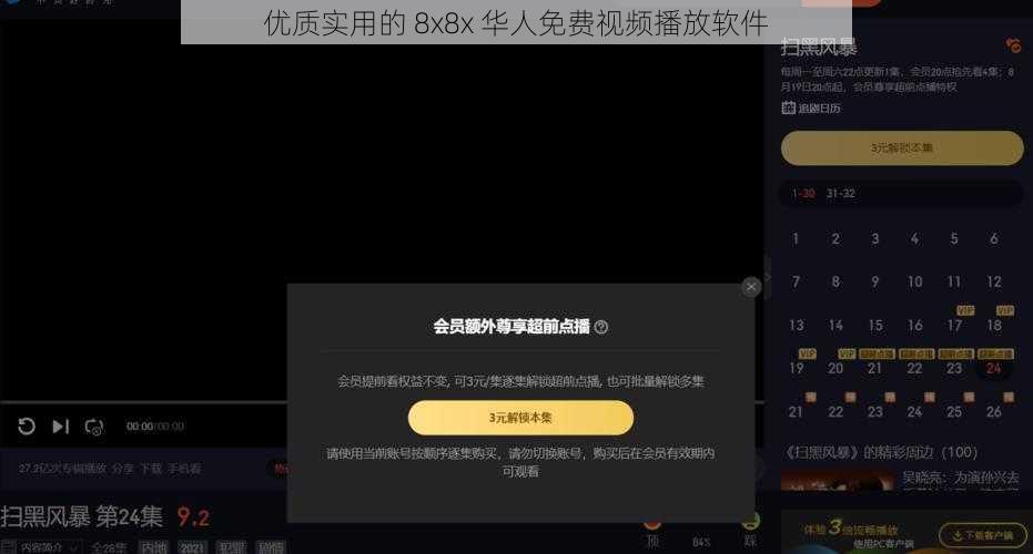 优质实用的 8x8x 华人免费视频播放软件