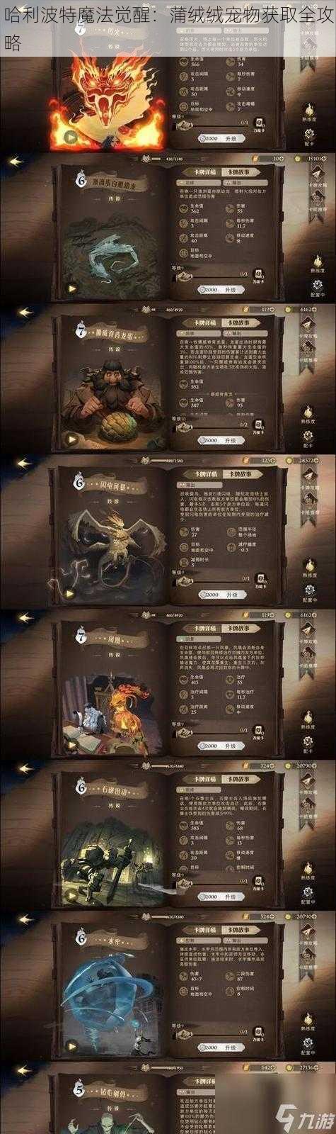 哈利波特魔法觉醒：蒲绒绒宠物获取全攻略