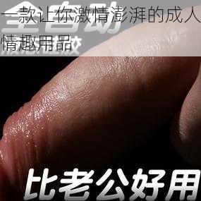 一款让你激情澎湃的成人情趣用品