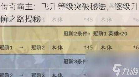 传奇霸主：飞升等级突破秘法，逐级升阶之路揭秘