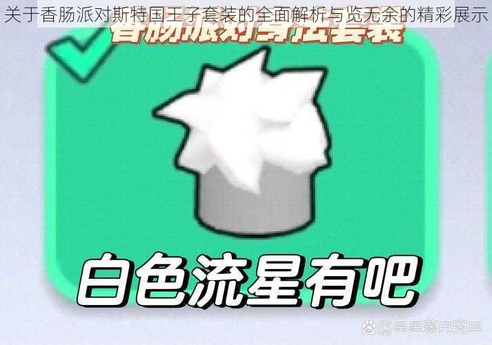 关于香肠派对斯特国王子套装的全面解析与览无余的精彩展示