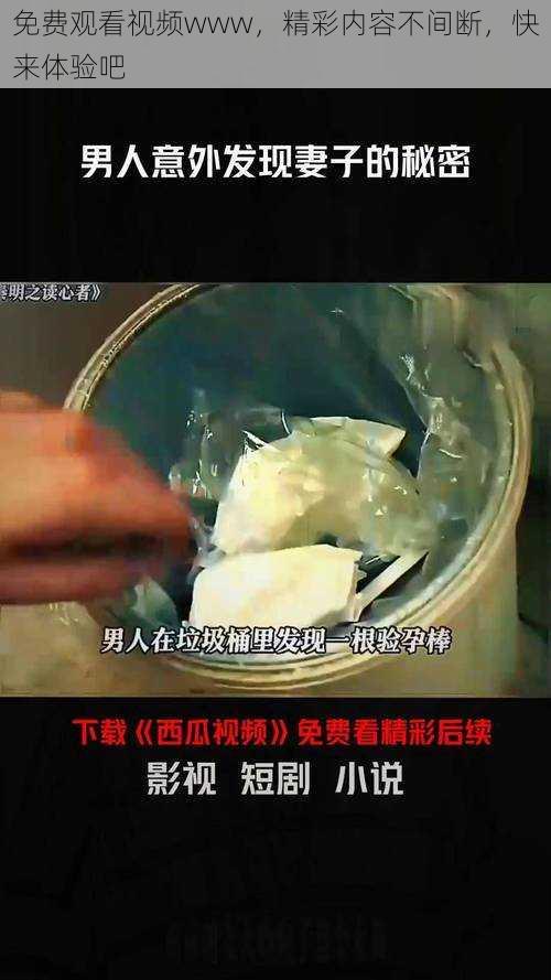 免费观看视频www，精彩内容不间断，快来体验吧