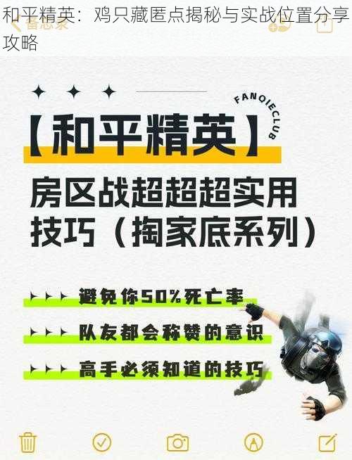 和平精英：鸡只藏匿点揭秘与实战位置分享攻略